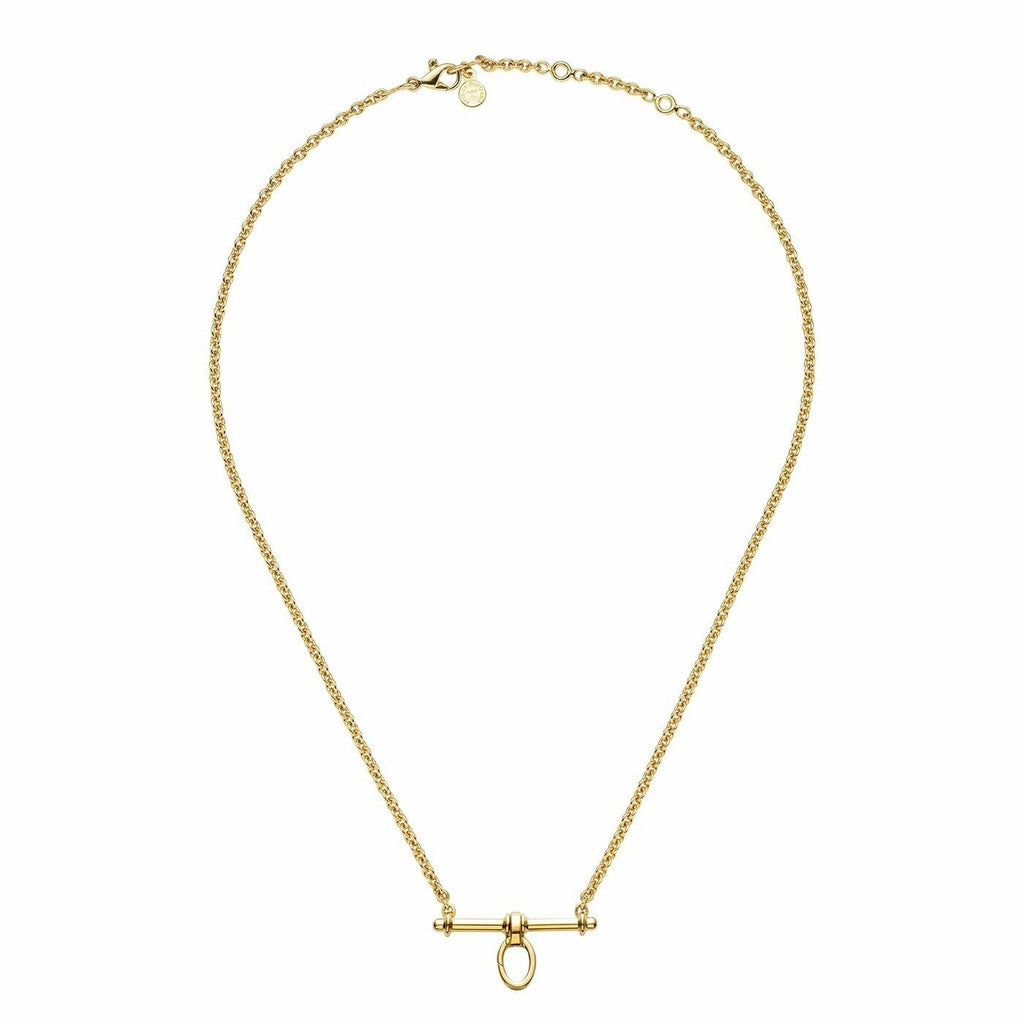 Collier Arthus Bertrand Trapèze petit modèle anneau ouvrant en or jaune poli brillant