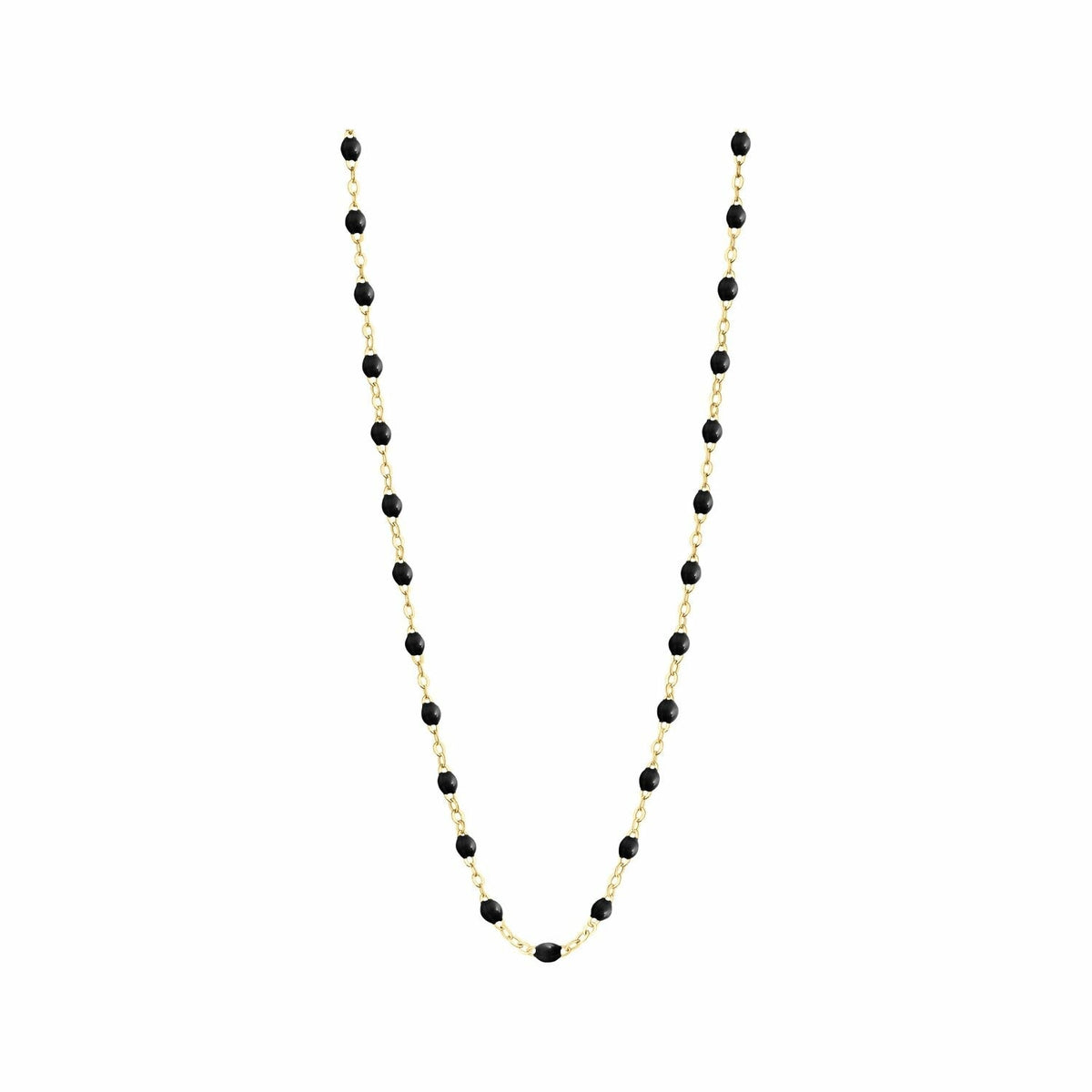 Collier Gigi Clozeau Classique en or jaune et résine noire, 42cm