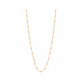 Collier Gigi Clozeau Classique en or jaune et résine rose bébé, 42cm