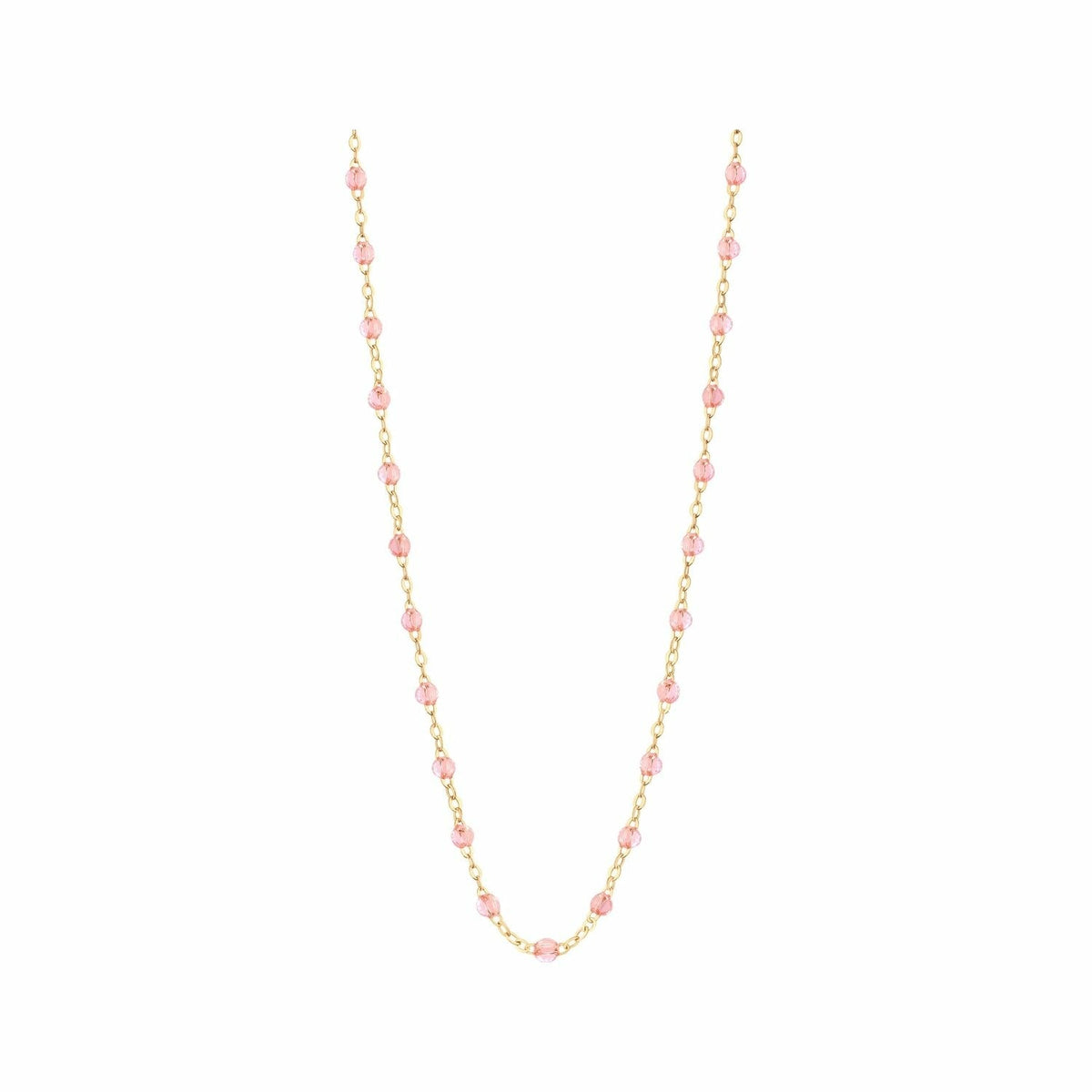 Collier Gigi Clozeau Classique en or jaune et résine rosée, 42cm