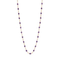 Collier Gigi Clozeau Classique en or rose et résine violette, 42cm