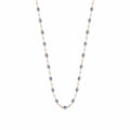 Collier Gigi Clozeau Classique en or rose et résine gris souris, 42cm