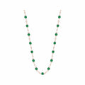 Collier Gigi Clozeau Classique en or rose et résine émeraude, 50cm