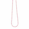 Collier Gigi Clozeau Classique en or rose et résine rose bonbon, 42cm