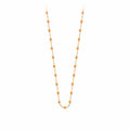 Collier Gigi Clozeau Classique en or rose et résine mandarine, 42cm