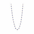 Collier Gigi Clozeau Classique en or rose et résine bleu bleuet , 42cm