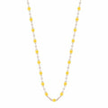 Collier Gigi Clozeau Classique en or rose et résine citron, 42cm