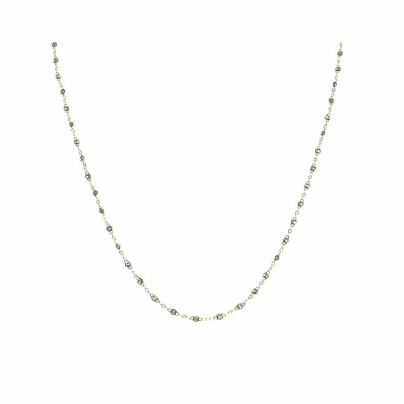 Collier Gigi Clozeau Classique en or rose et résine sparkle, 42cm