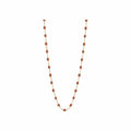 Collier Gigi Clozeau Classique en or rose et résine fauve, 42cm