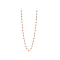 Collier Gigi Clozeau Classique en or rose et résine fauve, 60cm