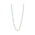 Collier Gigi Clozeau Classique en or rose et résine menthe, 42cm