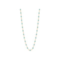 Collier Gigi Clozeau Classique en or rose et résine aqua, 50cm