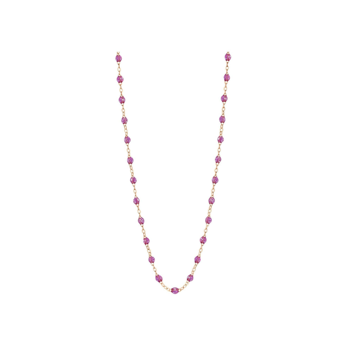 Collier Gigi Clozeau Classique en or rose et résine galaxy, 42cm
