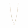 Collier Gigi Clozeau Suprême en or rose, diamants et résine blanche, taille 42cm