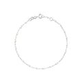 Bracelet Gigi Clozeau Classique en or blanc et résine blanche, 17cm