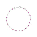 Bracelet Gigi Clozeau Classique en or blanc et résine galaxy, 17cm