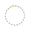 Bracelet Gigi Clozeau Classique en or jaune et résine bleu saphir, 17cm