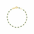 Bracelet Gigi Clozeau Classique en or jaune et résine scarabée, 17cm