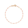 Bracelet Gigi Clozeau Classique en or rose et résine fuchsia, 17cm