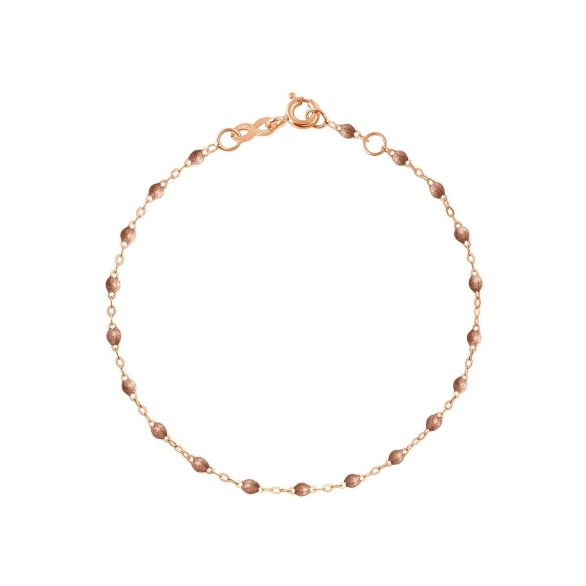 Bracelet Gigi Clozeau Classique en or rose et résine cuivre, 17cm