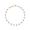Bracelet Gigi Clozeau Classique en or rose et résine galaxy, 17cm
