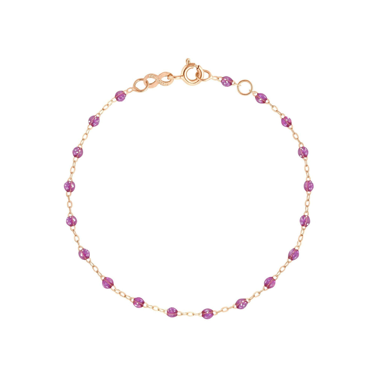 Bracelet Gigi Clozeau Classique en or rose et résine galaxy, 17cm