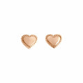 Boucles d'oreilles Gigi Clozeau Lucky coeur en or rose