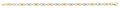 Bracelet infini en or jaune et blanc 9ct 442-22
