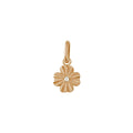 Pendentif Gigi Clozeau Trèfle Lumière en or rose et diamant