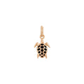 Pendentif Gigi Clozeau Tortue en or rose et résine noire