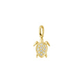Pendentif Gigi Clozeau Tortue en or jaune et diamants