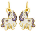 Boucles d'oreilles licornes en or 18ct 387-33