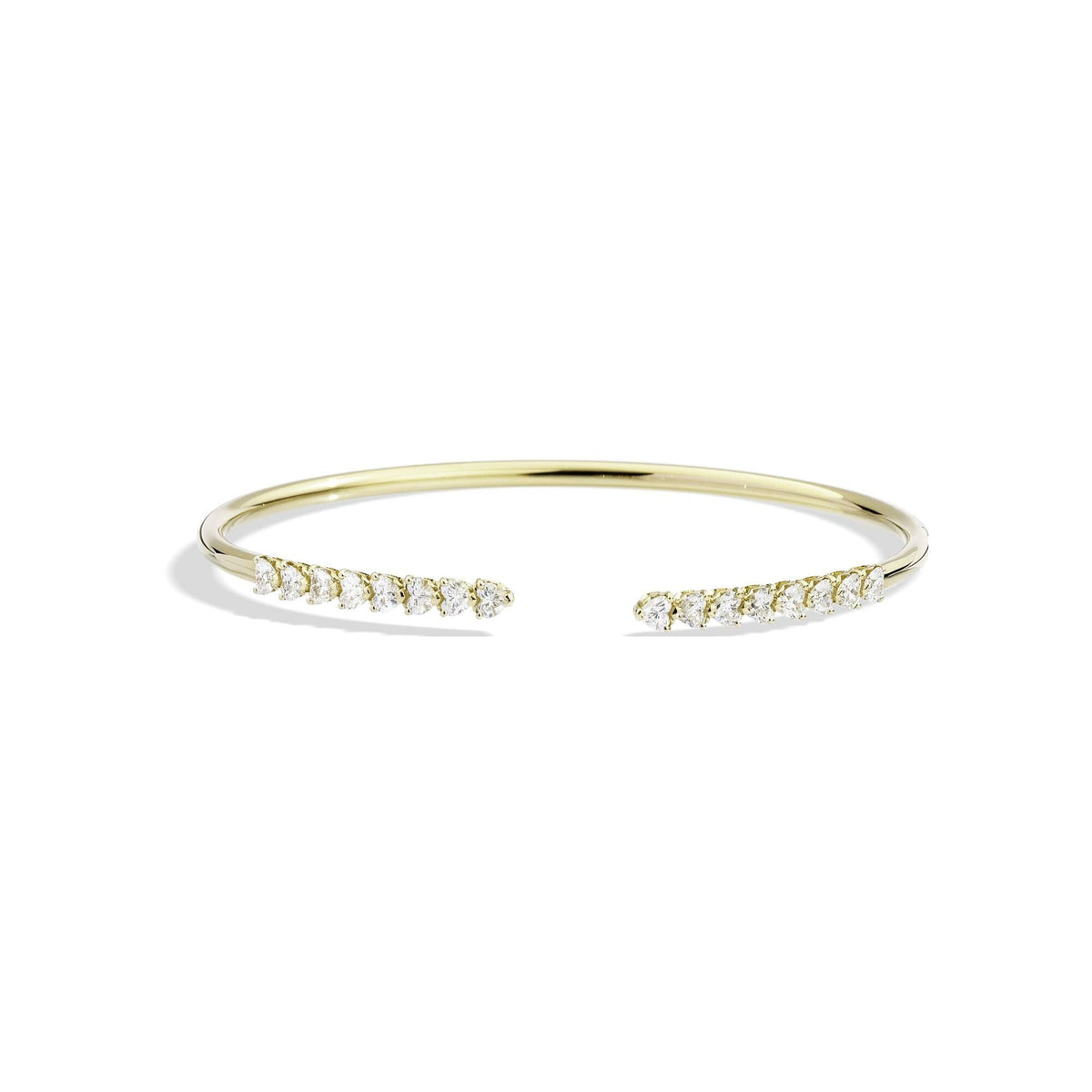 Bracelet Recarlo Anniversary More en or jaune et diamants coeurs naturels 1.40 ct, taille M