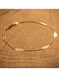 Collier en or 9ct plumes 440-50