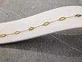 Bracelet en or jaune 9ct et 7 navettes 10x4 440-52