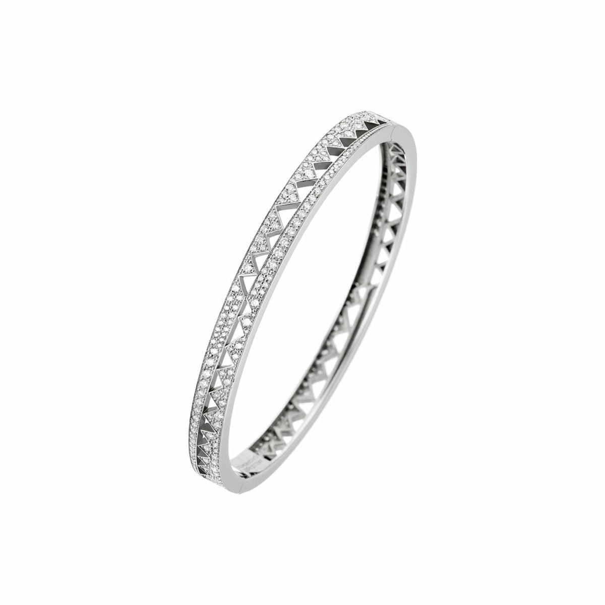 Bracelet Akillis bangle Capture Me en or blanc pavé de diamants