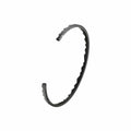 Bracelet Akillis jonc ouvert Capture Light en titane DLC noir et diamant