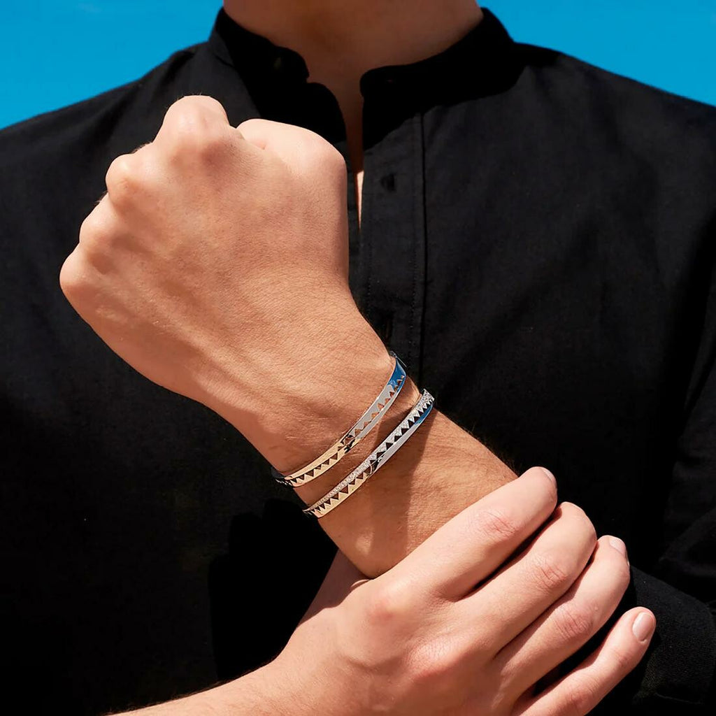 Bracelet jonc Akillis Capture Me en or jaune