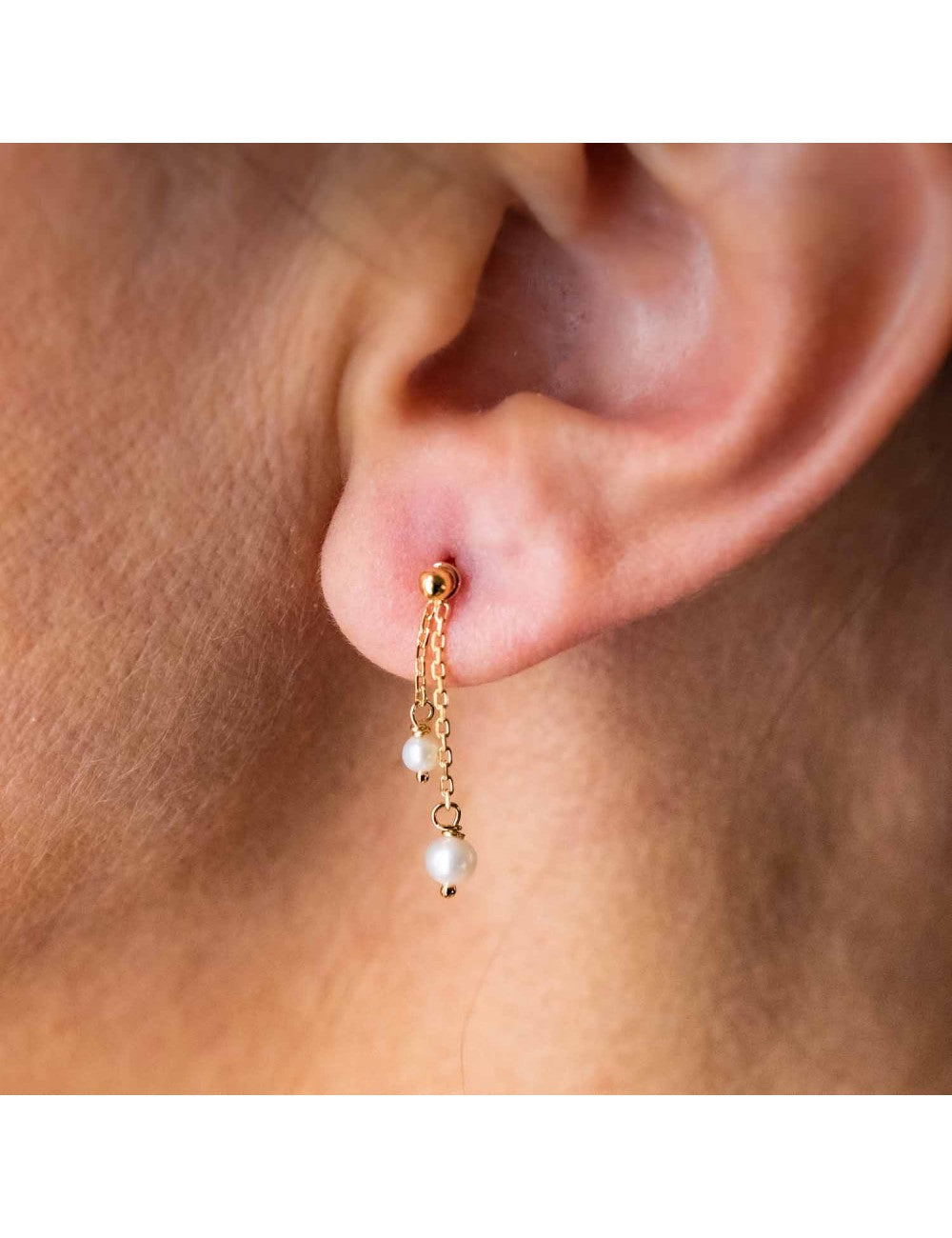 Boucles en or 9ct et perles d'eau douce 482-128