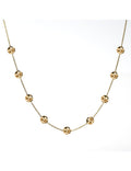 Collier pastilles froissées en or jaune 9ct 453-60