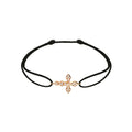 Bracelet Akillis Cordon Python en or rose et diamants