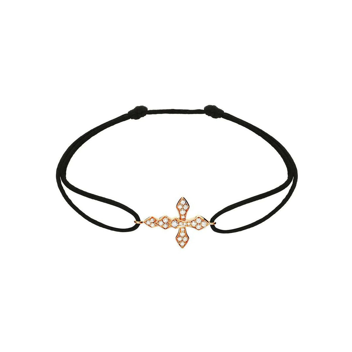 Bracelet Akillis Cordon Python en or rose et diamants
