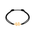 Bracelet sur cordon Akillis Puzzle en or rose