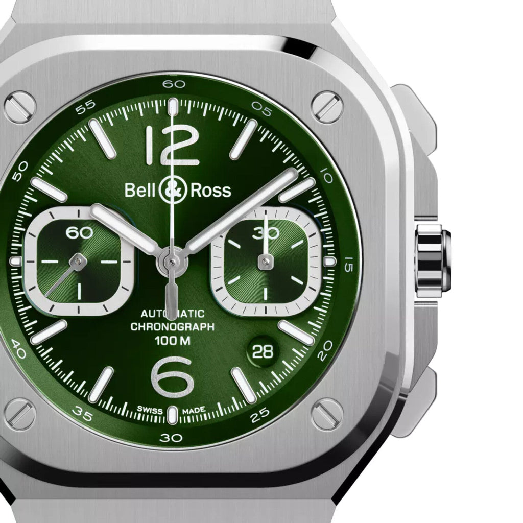 Montre Bell & Ross BR 05 Chrono green steel