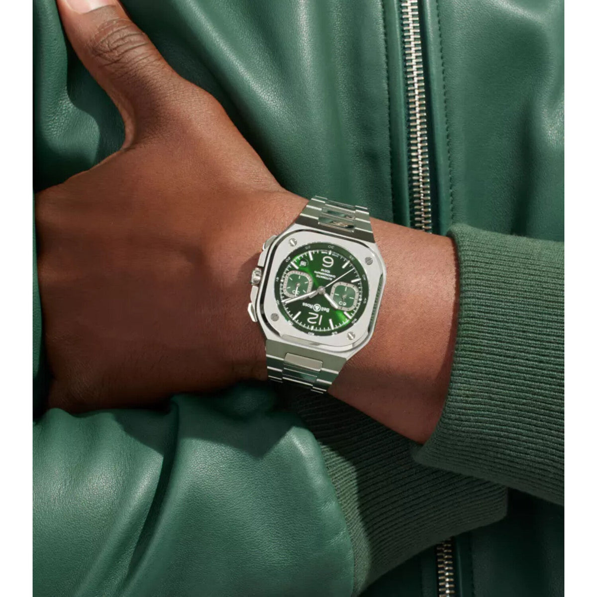 Montre Bell & Ross BR 05 Chrono green steel