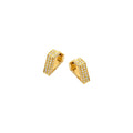 Boucles d'oreilles Dries Criel Brute en or jaune et diamants