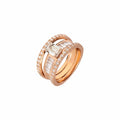 Bague Structure en or rose et diamants