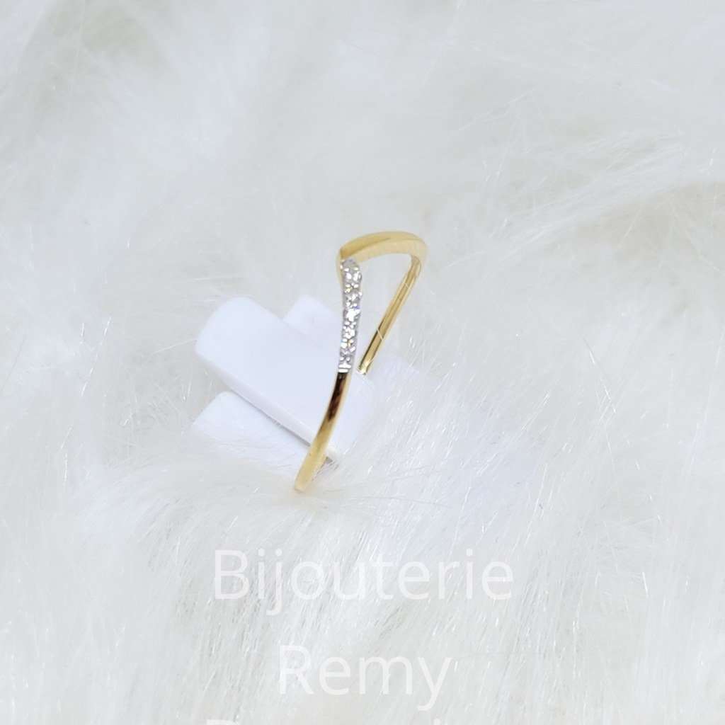 Bague en or jaune et diamants 315-36