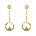 Boucles d'oreilles en or 9ct et diamants 482-112