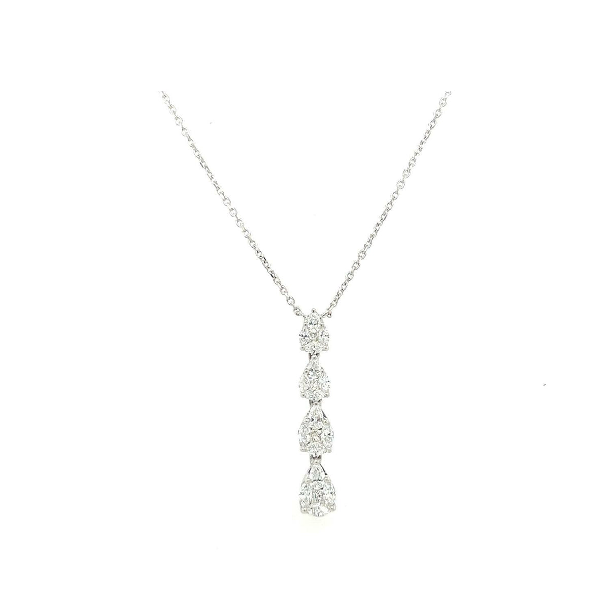 Collier en or blanc et diamants